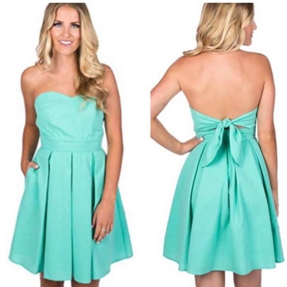 Lauren James Seafoam Corbin derby Dress NWT